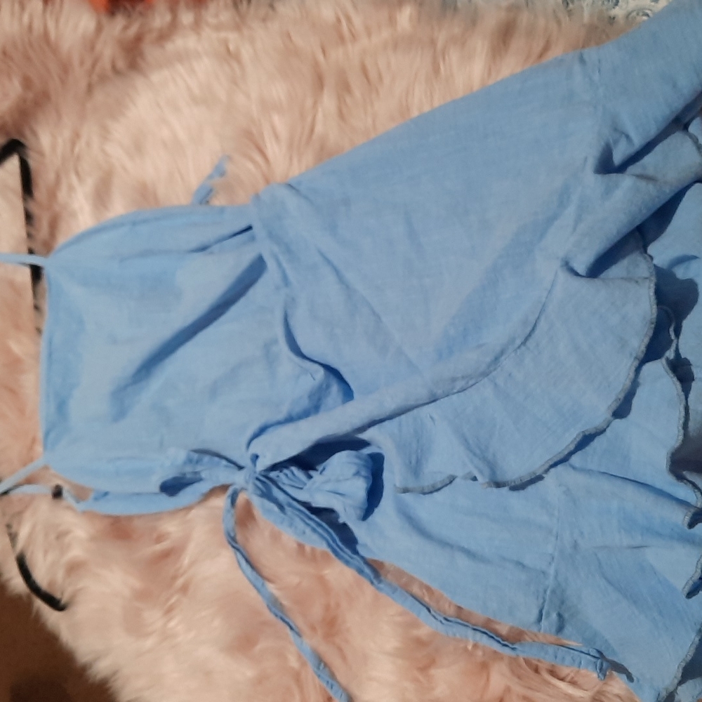 Shein xsmall Lt. Blue linen style dress